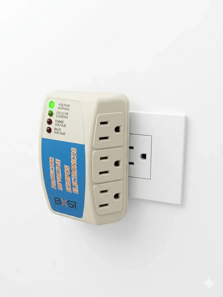 Protector de voltaje modelo Bxst-008 110v 3 Tomas